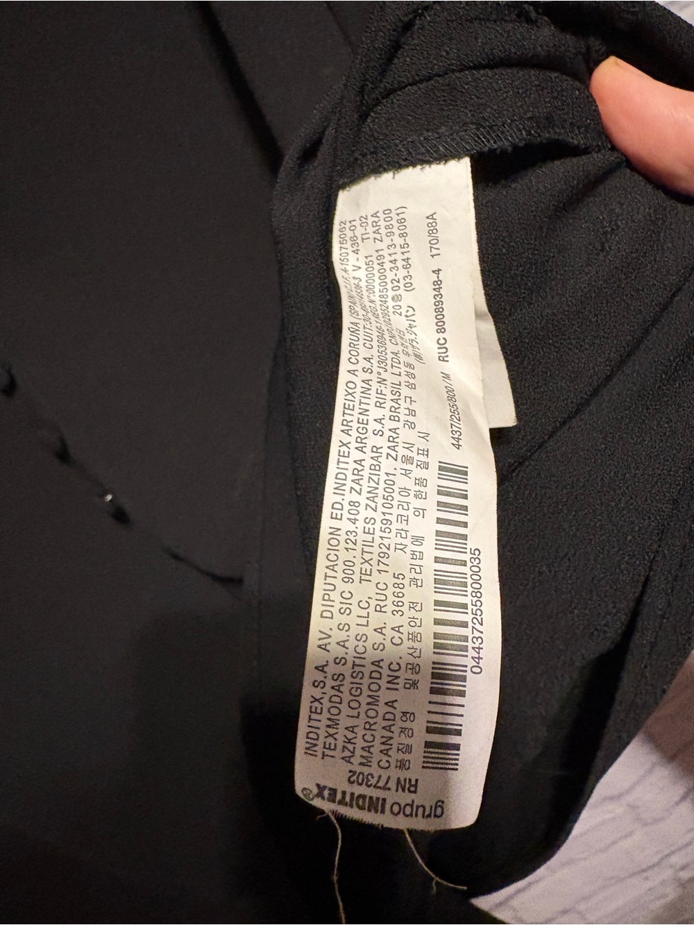 Zara Button Little Black Dress Medium - Picture 8 of 12